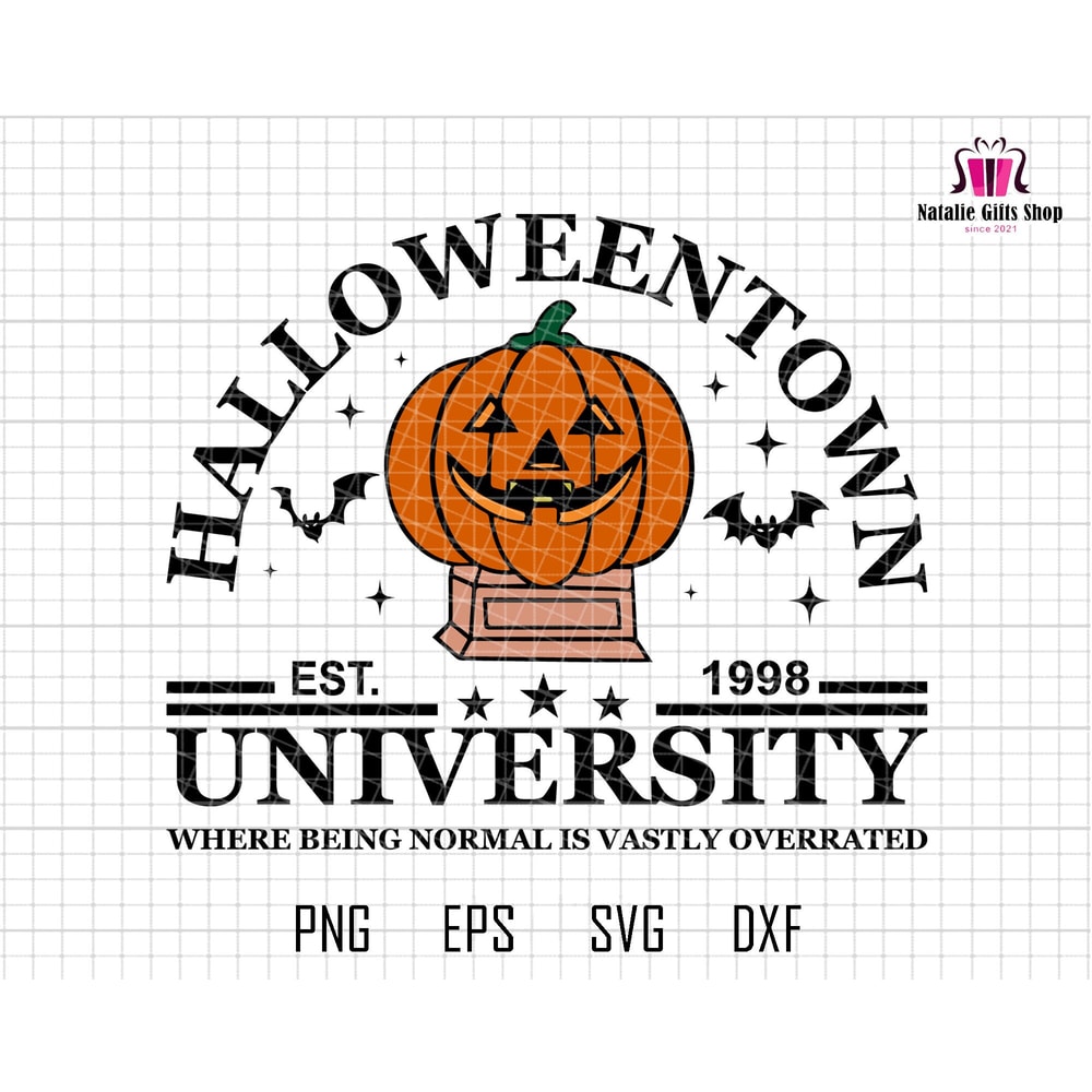 Trendy Halloween Svg, Halloween University Svg, Spooky Vibes Svg, Pumpkin Svg, Fall Gift, Spooky Season Svg, October 31 Svg, Halloween shirt.jpg