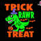 Trick Rawr Treat Svg, Dinosaur Magic, Funny Halloween Svg, T-Rex Witch Svg, Dinosaur Pumpkin, Pumpkin Spooky, Silhouette, Instant Download.jpg