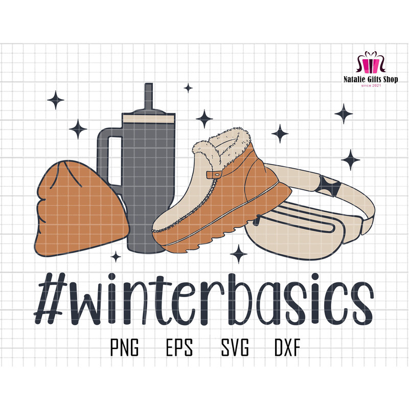 Winter Basics Svg, Winter Hat Svg, Winter Shoes, Stanley Tumbler Inspired Belt Bag, Christmas Shirt, Retro Christmas Svg,Merry Christmas Svg.jpg