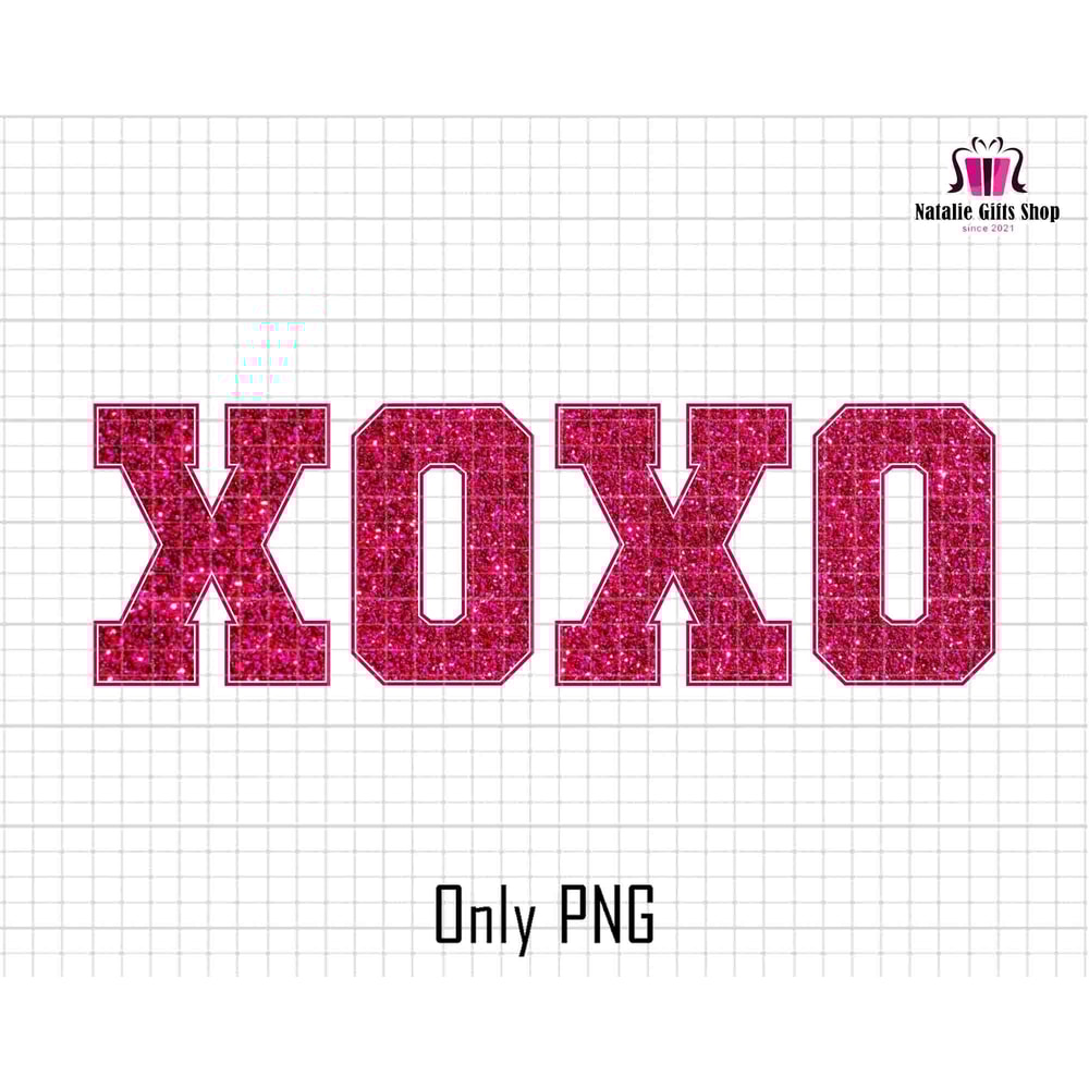 Xoxo Png, Sparkly Faux Sequins, Happy Valentine's Day Png, Cute Valentine's Day, Trendy Valentine's Day Png, Sublimation, Digital Download.jpg