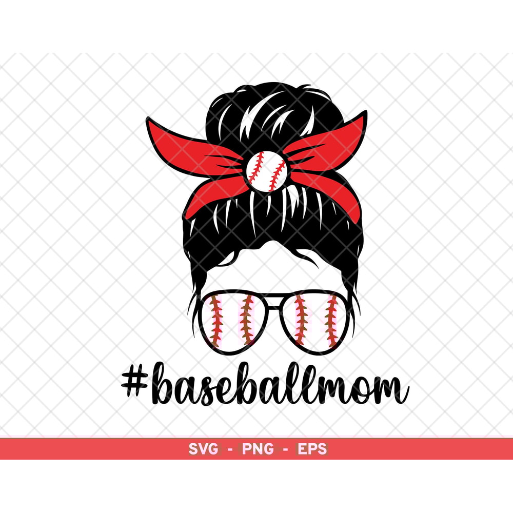 Baseball Mom svg, Messy Bun Baseball png, MomLife svg, MomLife Baseball svg, Baseball Mama svg, Digital Cut File svg png eps.jpg