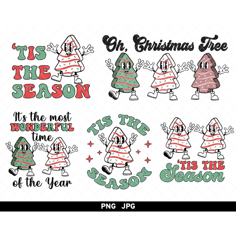 Christmas Tree Cake png, Christmas Tree Cakes png, Tis The Season Christmas Cakes png, Oh Christmas Tree Cake png, Christmas Retro Designs.jpg