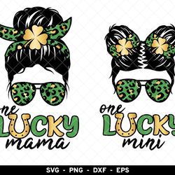 one lucky mama mini svg, one lucky mama mini sublimation, st patricks day mom life svg, lucky mom mini png, st patricks
