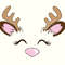 Reindeer Face SVG Cut File,Reindeer Face PNG, Reindeer Svg, Reindeer PNG, Cute Reindeer Svg, Reindeer Face Shirt, Instant Download.jpg
