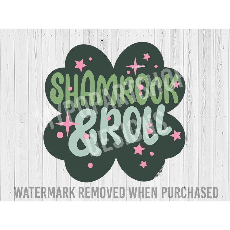 Shamrock and Roll Svg, St Patricks Day Retro Svg, St Patricks Day Svg, Retro Shamrock, Shamrock Svg, Irish Svg, St Patricks Day Quote.jpg