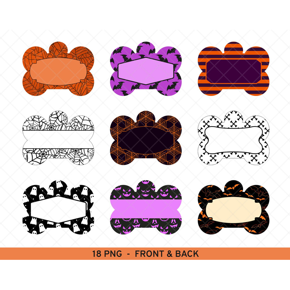 Halloween Dog Tag, Dog Tag Sublimation, Halloween Dog Tags, Dog Tag Template, Dog Tags png, Halloween Pet Tag.jpg