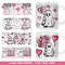 Valentine Ghost Mug Press Sublimation Design, 3D Valentine's Day Mug Sublimation, Ghost Valentine Mug Full Wrap Template, 11oz 12oz 15oz png.jpg