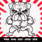 Cute Bulldog Karate Svg, Dog Sport Svg, Baby Bulldog Png, Bulldog Png Design, Cute Bulldog Svg, Outline Dog Svg, Cute Svg for Glass Cup- 041.jpg