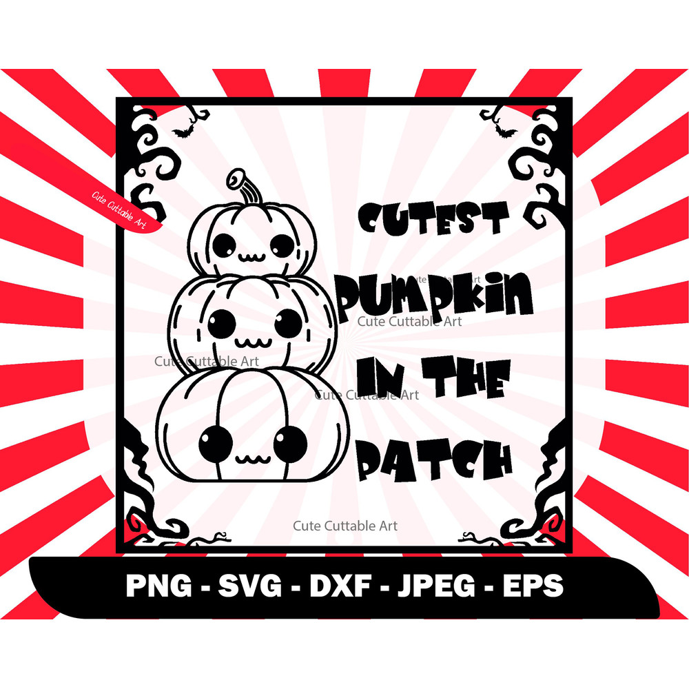Cutest Pumpkin in The Patch Svg, Pumpkins in a Row Svg, Cute Pumpkin Svg, Halloween Svg, Minimalist Halloween Png, Cute Halloween Clipart 69.jpg