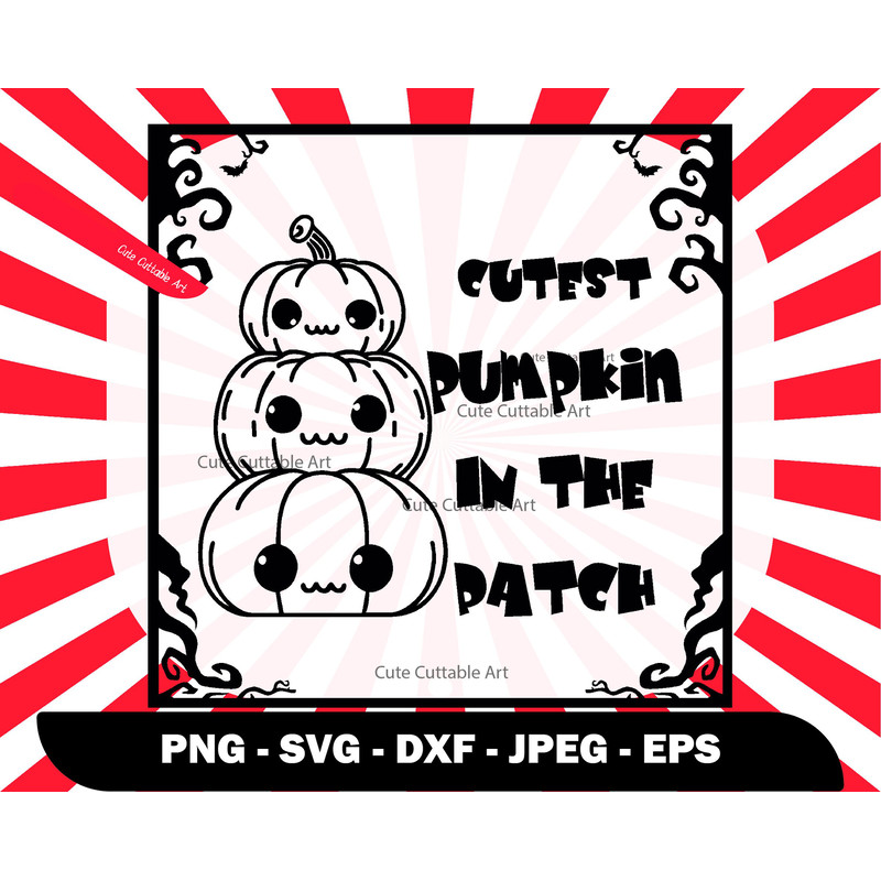Cutest Pumpkin in The Patch Svg, Pumpkins in a Row Svg, Cute Pumpkin Svg, Halloween Svg, Minimalist Halloween Png, Cute Halloween Clipart 69.jpg