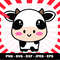 Kawaii Cow Clipart, Cute Baby Cow Svg, Kawaii Svg Files, Farm Animal Svg, Cartoon Clipart Png, Layered Cow Svg, Cow With Horns Png - 58.jpg