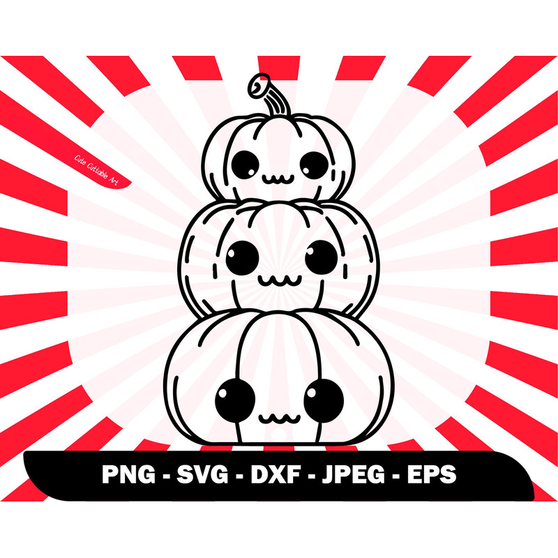 Pumpkins in a Row Svg, Cute Pumpkin Svg, Retro Halloween Svg, Ghost Svg, Halloween Png,Minimalist Halloween Png, Cute Halloween Clipart - 22.jpg