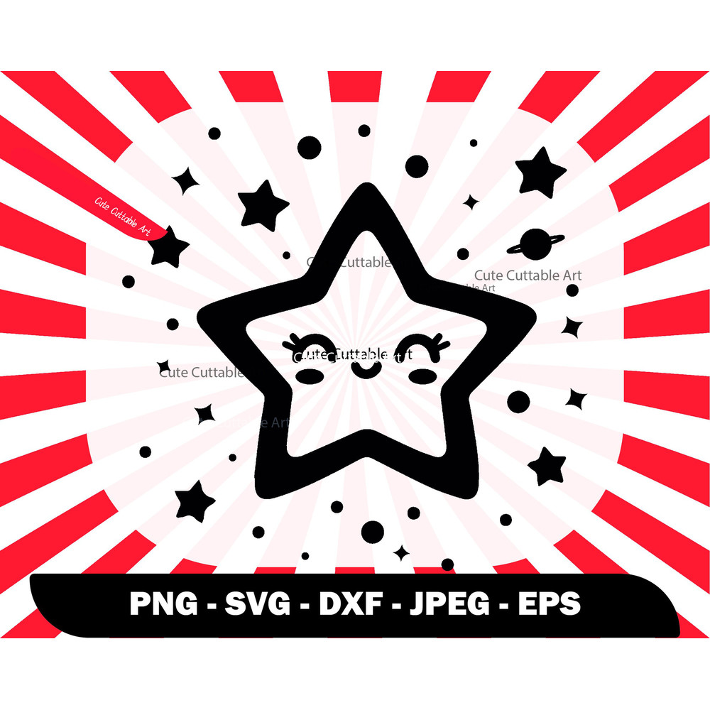 Twinkle Twinkle Little Star Svg, Cute Star Clipart, Cheerful Sparkle Stars and Galaxy Png,  Christmas Star svg, Night Star Svg - 087.jpg