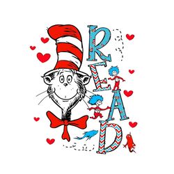 dr seuss read svg,png, dr seuss svg, dr seuss png, dr seuss quote,dr seuss hat svg,dr seuss hat png, back of hoodie,inst