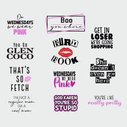 mean girls, mean girls t-shirt, mean girls movie, files for cricut, svg, png file 2