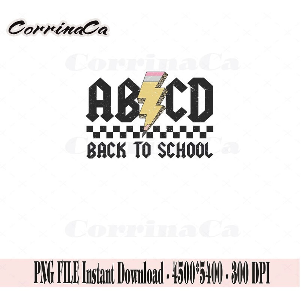 ABCD Back to School teacher Png, ABDC teacher Png, RocknRoll teacher t shirt design, Teacher gift, Pencil lightening bolt, Leopard teacher.jpg