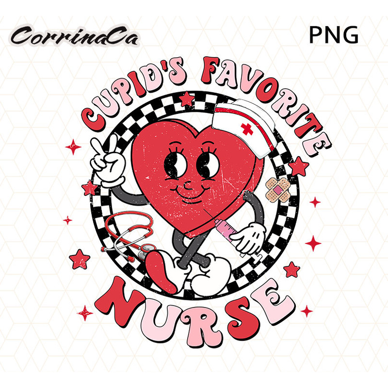 Cupid's Favorite Nurse PNG, Valentine Nurse Png, Cute Heart Nurse Valentines Png, Nurse Valentine Sublimation, Heart Png,Valentine's Day Png.jpg