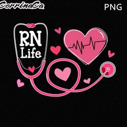 nurse valentines day png, heart stethoscope heartbeat, rn life nurse valentines png, registered nurse valentine png, nur