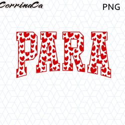 para heart png, para valentines png, retro valentines png, valentines day png, para sublimation, para png, valentine par