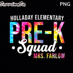 personalized pre-k teacher png, tie dye pre-k teacher png, custom pre-k teacher name shirt design, pre-k teacher png, 10