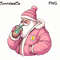 Santa Png File, Cute Pink Santa PNG Sublimation Gift Pink Christmas Design Vintage Santa Clipart Retro Christmas PNG for Shirt Christmas PNG.jpg