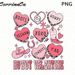 western valentines png, howdy valentine png, cowgirl valentines png, conversation hearts png, retro valentines png,disco
