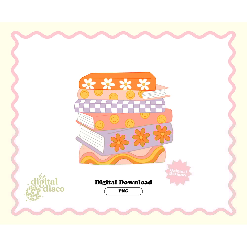 Bookish PNG, Reading png, Book Lover png, T-Shirt Design, Sublimation Design, Book png, Reading png, Cute bookish png, Stack of Books.jpg