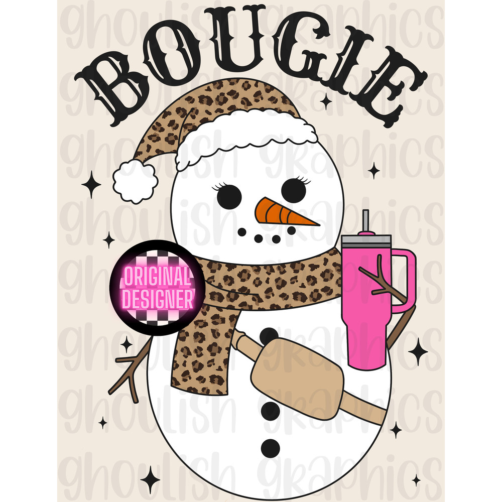 Boojee Snowman Bougie Snowman Stanley Tumbler Inspired Belt Bag PNG Sublimation Design Download DTF Print Shirt Sticker Tumbler Idea.jpg