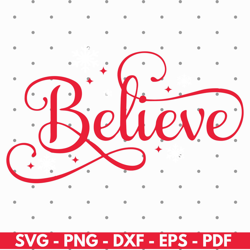 Believe svg, Christmas sign svg, Believe sign svg, Christmas cut files, Instant download 2.jpg