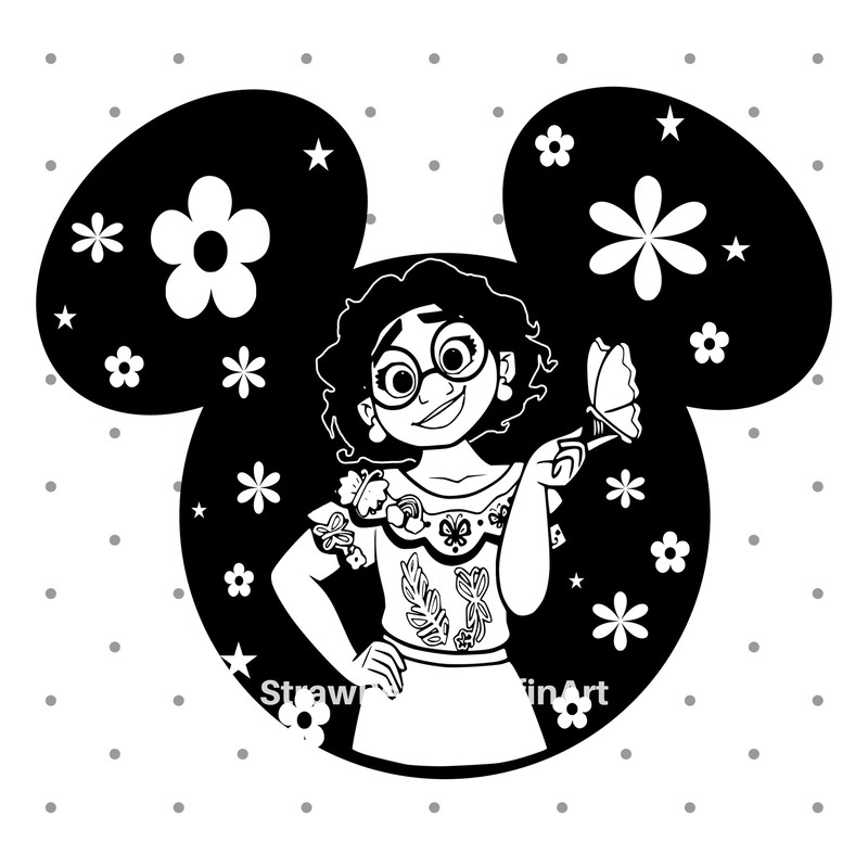 Encanto SVG Mirabel svg, Mirabel clipart, Encanto Png, cricut cut file silhouette outline.jpg