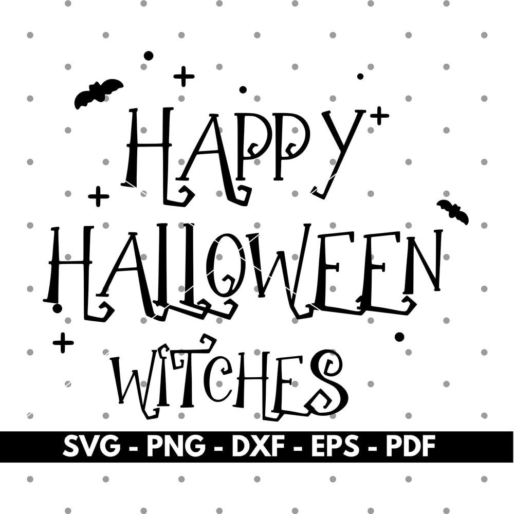 Happy halloween witches svg, happy shirt svg, Witches svg files, Cricut and Silhouette, Instant download.jpg