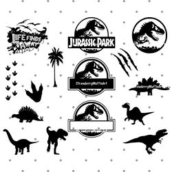 jurassic park template svg dinosaur t-rex svg  tyrannosaurus svg  jurassic park png cricut instant download
