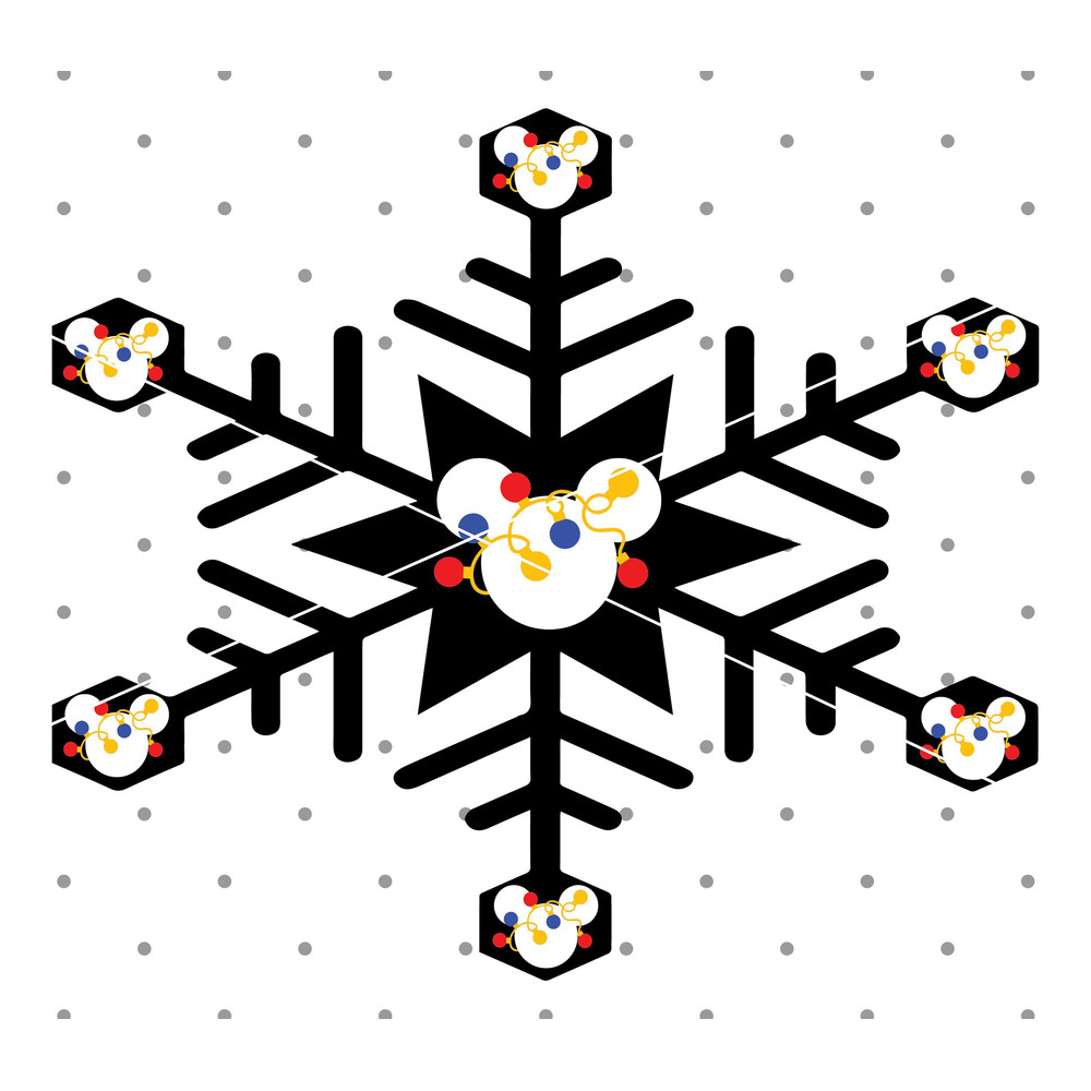 Mickey Mouse Snowflake svg, Christmas svg, Snowflake svg, Mickey Head svg, Cricut cut files, Instant download.jpg