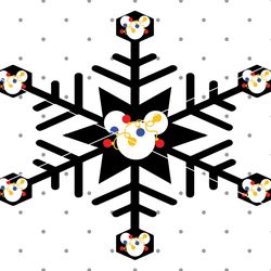 mickey mouse snowflake svg, christmas svg, snowflake svg, mickey head svg, cricut cut files, instant download