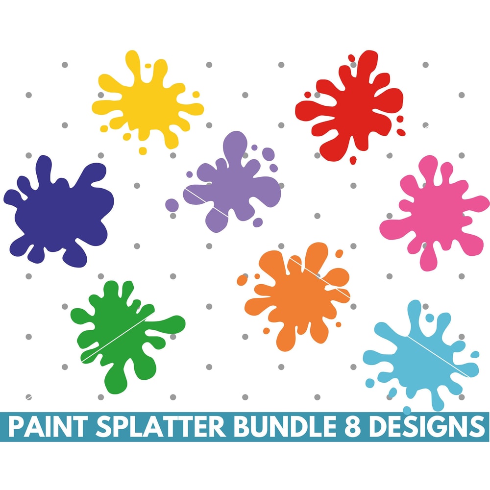 Paint Splatter svg, Paint Splats svg, Splatter svg, Paint Clipart, Ink splatter, Cut File for Cricut, Silhouette, Instant download..jpg