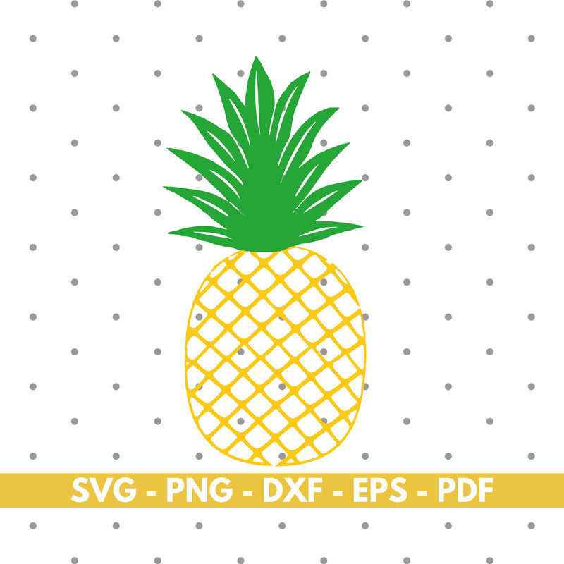 Pineapple svg, Fruit svg, T shirt design svg, Cricut and Silhouette, Instant download.jpg