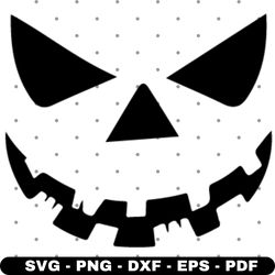 pumpkin face svg, monster face svg, cricut and silhouette, instant download