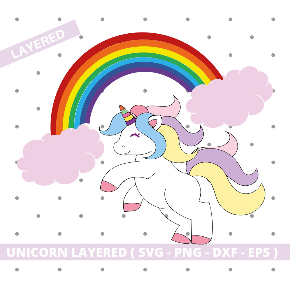 Unicorn SVG, Unicorn Clipart, Unicorn Rainbow svg, Rainbow svg, Unicorn Head SVG, Instant Download.jpg