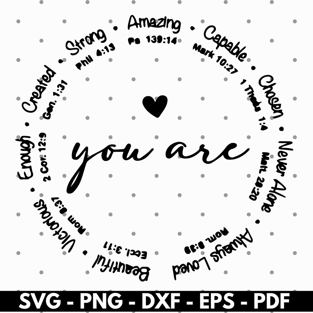You are Inspiration SVG, Bible Verse SVG, I am Inspiration SVG, Cricut Cut files.jpg