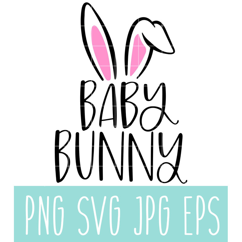 Baby Bunny Svg, Happy Easter Svg, Easter egg Svg, Spring Svg, Cricut, Silhouette Vector Cut File.jpg