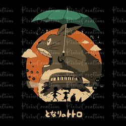 ghibli totoro svg, ghibli totoro png, totoro svg, totoro png, digital file, instant download 1