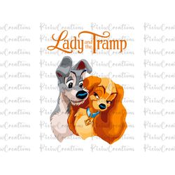 lady and tramp dogs png, cute dogs png, lady and tramp svg, lady and tramp png, lady and tramp sublimation, digital file