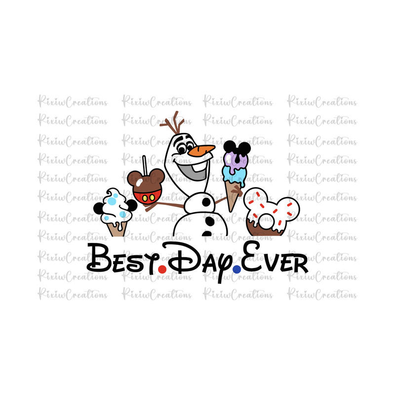 Olaf Best Day Ever Png, Olaf Svg, Olaf Png, Magical Castle Png, Magical Vacation Day Png, Digital File, Instant Download.jpg