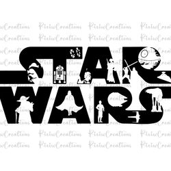 star wars svg, star wars png, star wars clipart, star wars cut files, darth vader svg , yoda svg, instant download