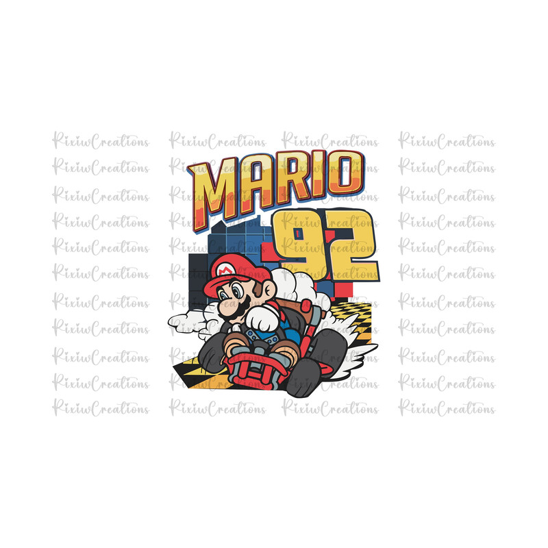 Super Mario Kart Png, Super Mario Racing Png, Printable Mario Png, Digital Mario, Super Mario Design Png, Super Mario Png, Digital File.jpg