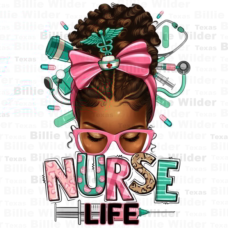 Afro messy bun Nurse Life png sublimation design download, Nurse Life png, Messy bun png, Nurse Messy bun png, sublimate designs download 1.jpg