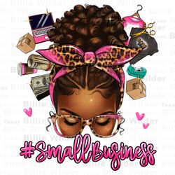 afro small business messy bun png sublimation design download, afro messy bun png, small business owner png, sublimate d
