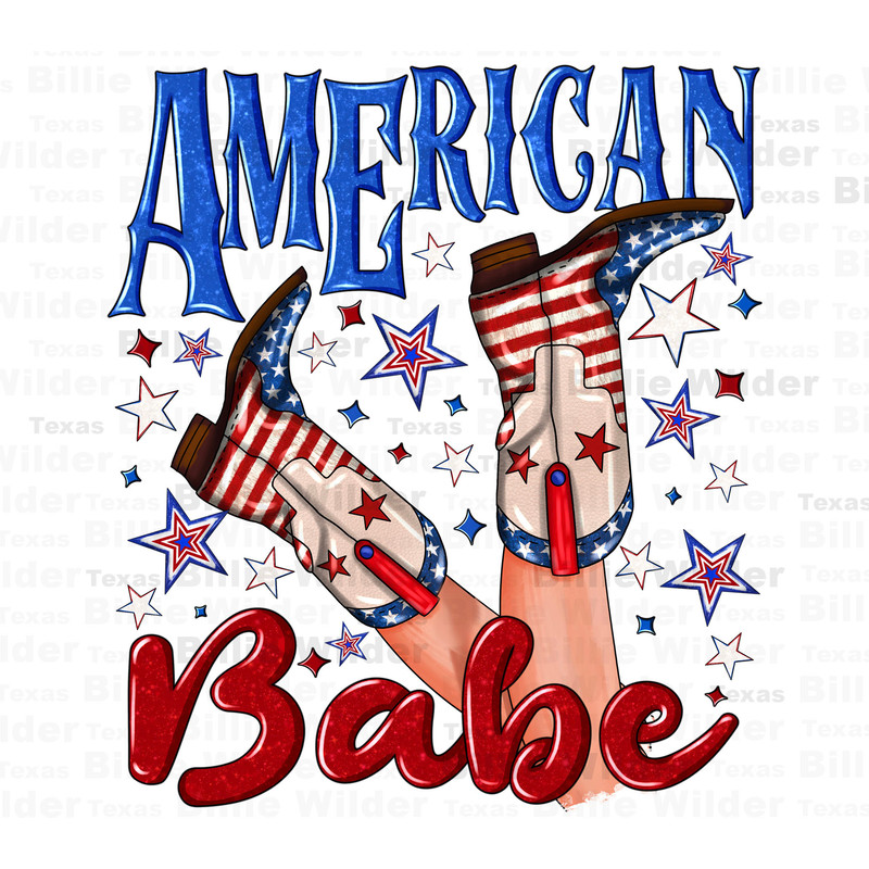 American babe 4th July png sublimation design download, 4th of July png, cowgirl boots png, Independence Day png, sublimate designs download.jpg