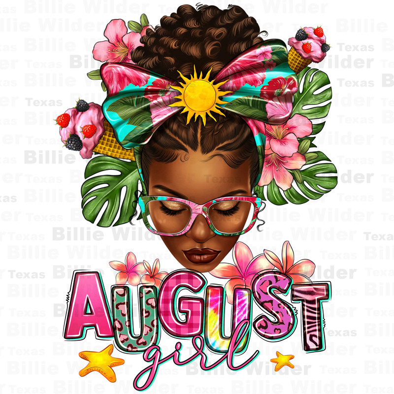 August girl afro woman summer png sublimation design download, Messy bun png, summer png, afro woman png, hello summer png, designs download.jpg