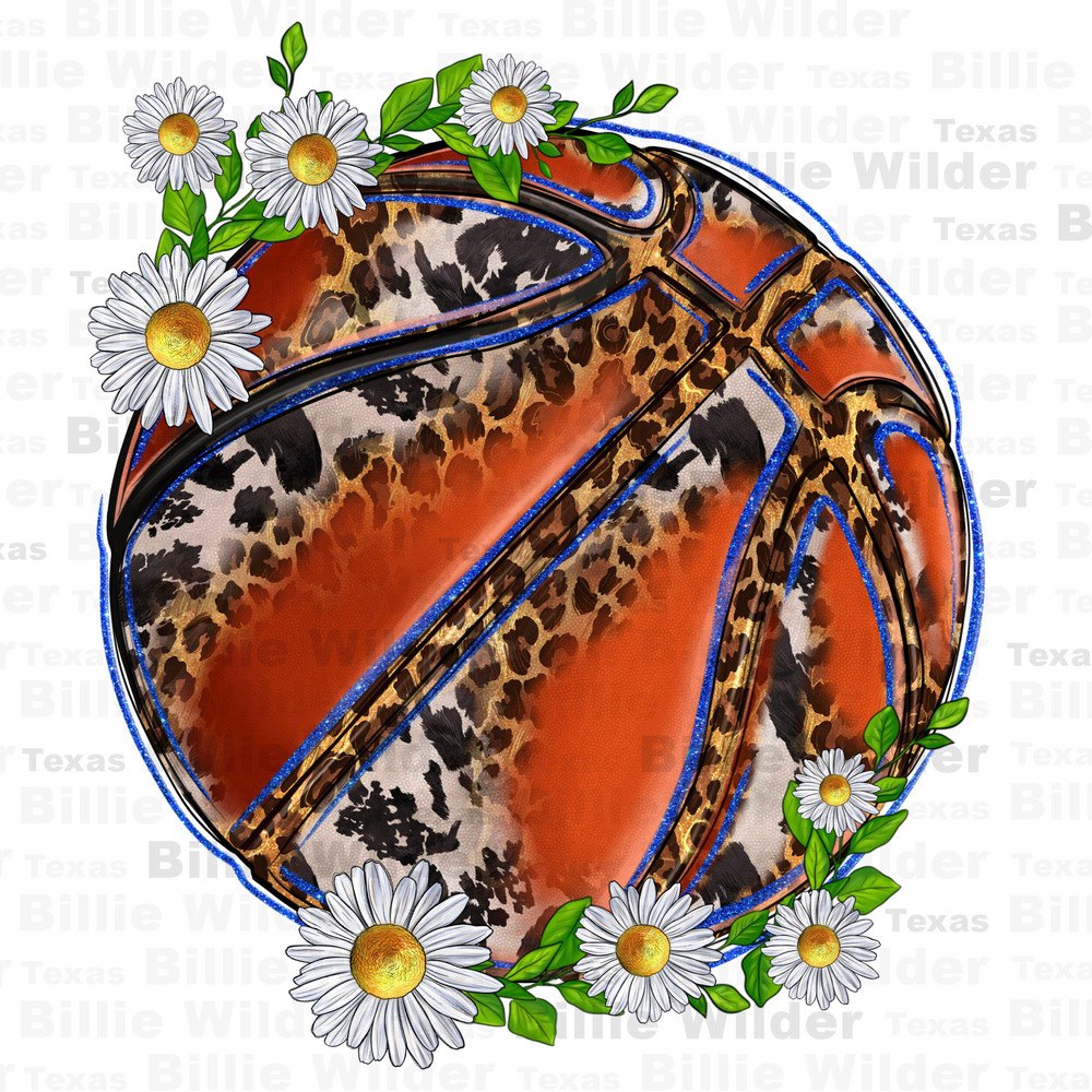 Basketball with patterns and daisies png, Basketball game png, Basketball life png, sport png, game day png, sublimate designs download.jpg